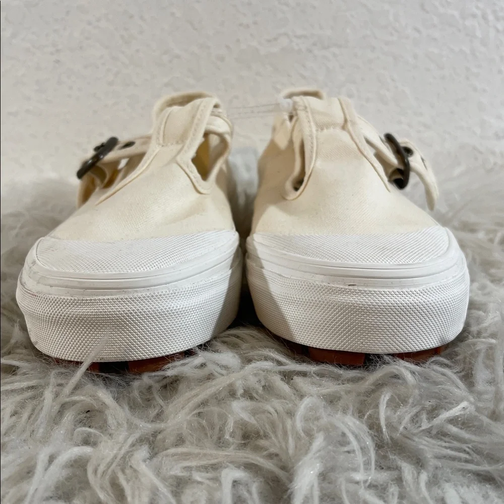 VANS Mary Jane Style 93 Buckle Strap Women’s Shoes White Canvas Size 9.5 NEW - Picture 5 of 15